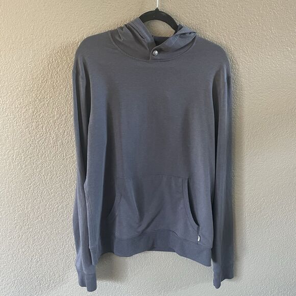 Vuori Other - Vuori Austin Hoodie Mens Medium Blue long  Sleeve Pullover Sweatshirt V254